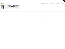 Tablet Screenshot of firewatercreative.net